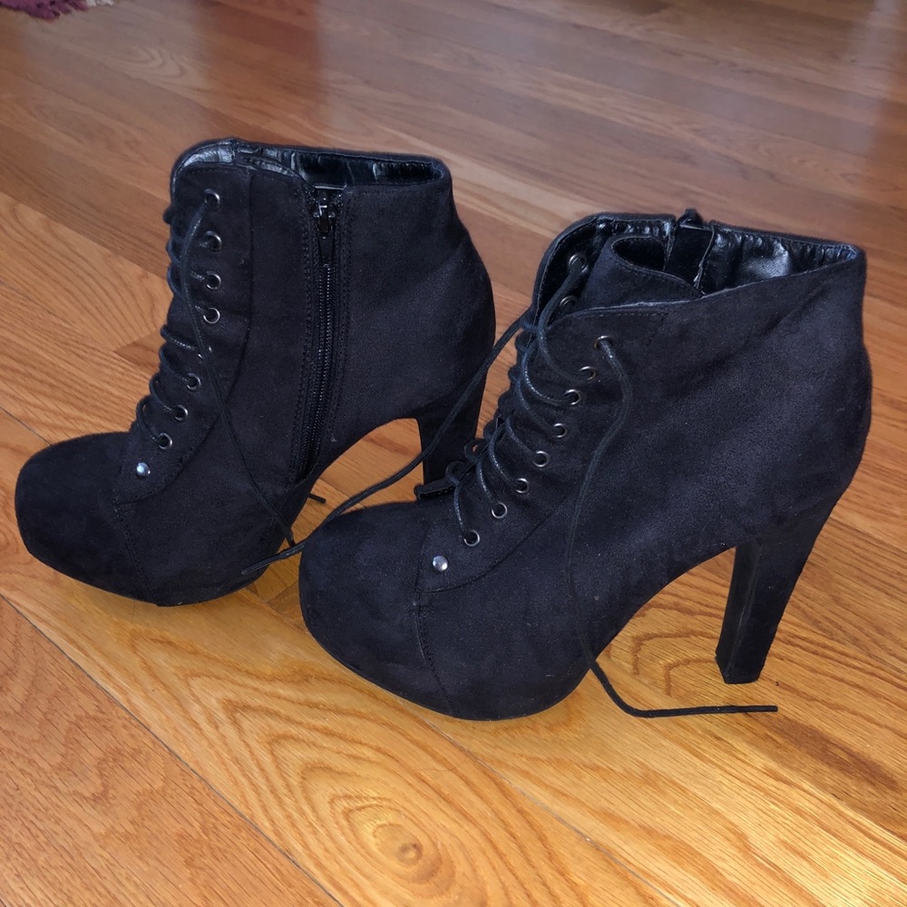 Lace Up Booties - Picture 3 of 5